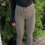 ZARA checkered black and white high rise pants Photo 3