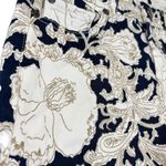 7 For All Mankind 7FAM Navy Blue Floral print Cotton Blend Skinny Denim Jeans Womens size 25 Photo 3