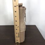 Jeffrey Campbell NEW O What Faux Fur Trim Lace-Up Leather Boot Taupe US 8.5M Photo 11