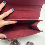 Badgley Mischka Purse Plain Grain Crossbody Big Chain Stud Lock Plum - MSRP $149 Photo 5