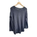Anthropologie  CircleLight Sweater Size‎ Small Charcoal Gray Long Sleeve Photo 2