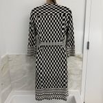 Diane Von Furstenberg Tallulah Silk Wrap Black & White Geometric Dress Photo 3