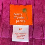 Hearts Of Palm Womens 8P Jacket Fuchsia Crinkle Effect 3/4 Sleeve Button Front Pink Photo 10