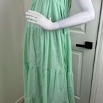 EXPRESS  Tiered Halter Maxi Dress Size Medium 100% Cotton.  #143 Photo 2