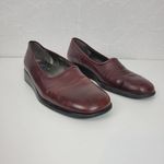 Enzo Angiolini Womens Shoes Size 7 Burgandy Leather Slip On Flat Loafers Photo 12