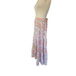Anrabess Women's Tiered Maxi Skirt Size XL Multicolor Floral NWT Photo 2