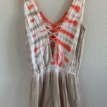 Young Fabulous and Broke Tie Dye Romper YFB Orange Tan Lightweight Playsuit Small Photo 1