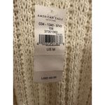 American Eagle  Medium Chunky Knit Open front Cardigan Sweater Cream NWT Flawed Photo 2