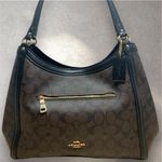 Coach  Kristy Signature Brown with Black Trim Shoulder Bag/Tote NWOT Photo 1