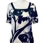 White House | Black Market Silk Graphic Shirt Sz S Photo 0