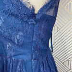 BHLDN  Hitherto Celia Lace Dress in Blue Bridesmaid Size US‎ 6 *Missing Belt Photo 8