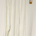SKIMS  White Ribbed Knit Mid Length Bath House Robe Size Medium NEW Photo 1