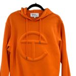 Telfar  Embossed Hoodie Sweatshirt Logo Unisex Orange Size Small‎ Photo 1