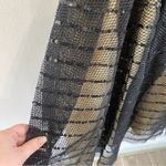 RED Valentino Sequin Mesh Tulle Mini Dress Black Nude IT 44 US 8 Party Glam Photo 3