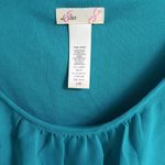 L8ter  8 S Sleeveless Mini Dress in Teal Black Photo 1