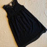 Knox Rose Size XS Lace-Up Tassel Ties Lined Spring Boho Black Dress Photo 3