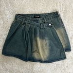 Pretty Little Thing PLT Distressed Denim Mini Skirt Photo 0