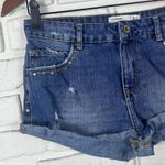 ZARA TRF Denim embellished shorts size 4 Photo 1