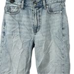 American Eagle Light Wash Mom Jeans 00 XS Extra Short High-Waist Cropped Photo 2