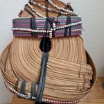 VTG Tribal Headdress Traditional Thai Ulo Akha Hill Beads Shells Yarn Hand Made Photo 9