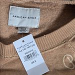 American Eagle  Peace Embroidered Crewneck Sweatshirt S‎ NWT Photo 4