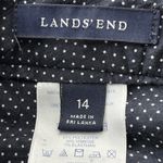 Lands' End B8  Plaid Warm Lined Trouser Pants Gray Black Adjustable Waist Photo 1