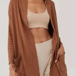 Pact  Mustard Yellow Chai Heather Brooklyn Cardigan XS NWT Photo 0