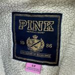 PINK - Victoria's Secret Victoria‎ Secret Pink Gray Full Zip Hoodie Jacket 
Sherpa Lining Pockets SP Photo 2