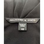 Felicity & Coco High Low Black Midi Dress Size XS Black Stretchy Knit Sundress Photo 4