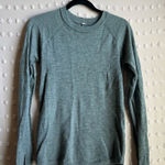Lululemon Sit in Lotus Wool Crew Neck Sweater Gray Photo 0