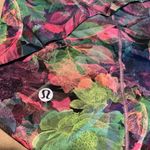 Lululemon  Athletica purple and Green printed floral Shorts size 6 Photo 5