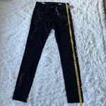 Mavi Adriana Mid rise Super Skinny Jeans black with silver star prints size 27 Photo 6