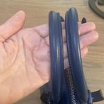 L.A.M.B. Gwen Stefani Domed Croc Embossed Blue Leather Bag Photo 10