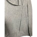 C by Bloomingdales Cashmere Gray Asymmetrical Zip Front Cardigan Sweater Large Gray Photo 1