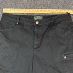 Ralph Lauren Lauren  Active Golf Shorts Womens 12 Black Cotton Outdoor Flat Front Photo 5