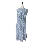 Christopher & Banks New Dress Sleeveless A-line Blue Cream Floral Women’s Size M Photo 3