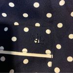 Ralph Lauren LAUREN NAVY BLUE W/WHITE POLKA DOTS BUTTON DOWN SHIRT (M) Photo 9