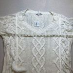 Anthropologie Endless Rose Cable Knit Fringe Sweater Large Ivory Neutral NWT Photo 7