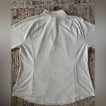 Tommy Bahama  Womens Quarter Long Sleeve Zip Shirt XL White‎ Golf Tennis Photo 4