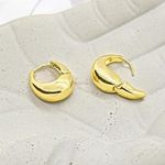 Mini Wide Gold Hoops Photo 2