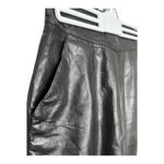 Vintage 80s Soft Black Genuine Leather Pencil Skirt Size S Photo 1