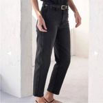 AYR  The Beat Barrel Leg High Rise Crop Stretch Washed Charcoal Gray 25 Photo 1