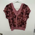 Pilcro  Anthropologie Floral V Neck Top Photo 1