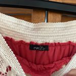 Rue 21 Women’s Laced Patterned Stretchy Skirt Pink White Sz XS/S Photo 3