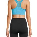 Avia Womens Seamless Sports Bra Size Large Minimum Support Pads Blue White New Photo 5