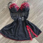 black sheer slip dress Size M Photo 0