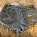 Signature 8   Light Wash Ripped Jean Shorts Photo 4