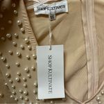 GORGEOUS NWT Shop Kultivate Nude Bodysuit W/ Pearl Embellishments Sz XS White Photo 3