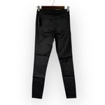 OAT Mid Rise‎ Skinny Jeans Women's 26 Black Coated NWT Photo 1