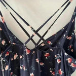 Nine Britton  Willow Brushed Maxi Dress ~ L ~ Navy Floral ~ NWT! Photo 5